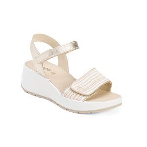 IGI&CO Platino Made In Italy Leather Flatform Sandals